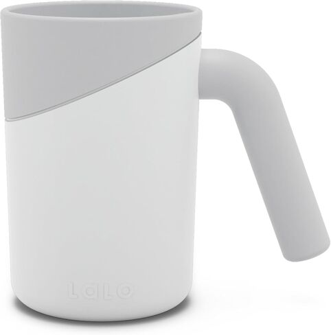 Lalo Bath Rinse Cup - Handle for Easy Grip, Tear-Free Baby Bathing, Flexible Lip, Non-Toxic, Soft Edge, Lightweight Bath Cup For Rinsing Hair and Body - Coconut in Kuwait