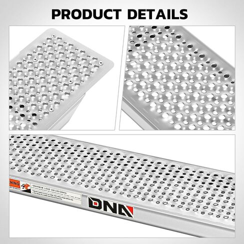 DNA MOTORING A3 منحدر تحميل فولاذي متعدد الاستخدامات للشاحنات اليدوية والدراجات والدراجات النارية وATV والمزيد، بسعة 880 رطل لكل زوج، TOOLS-00466 in Saudi Arabia