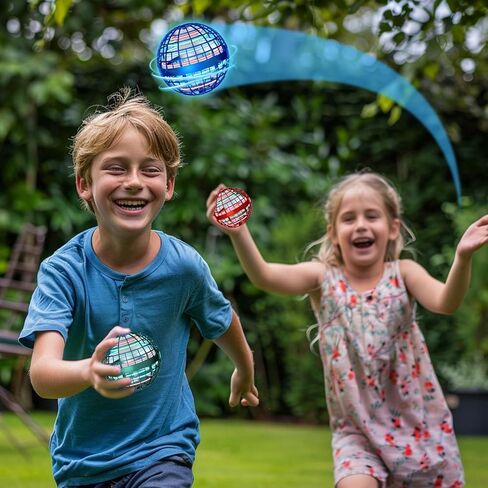 2024 Flying Orb Ball Toy - Galaxy Ball Flying Space Orb - Magic Cool Boomerang Ball Hover Ball with RGB Light - Floating Ball Soaring Mini Drone Gift for Boys Girls Kids Adults - (Blue) in Saudi Arabia