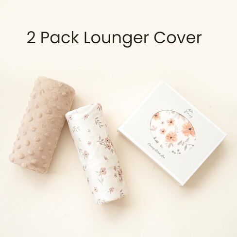 غطاء أريكة للأطفال من كونسي مينكي، عبوة من قطعتين، غطاء أريكة ناعم ومسامي لحديثي الولادة للفتيات والأولاد، يغطي فقط in Kuwait