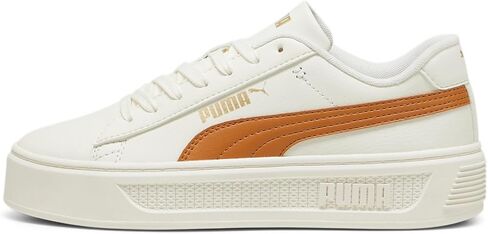 حذاء رياضي نسائي من PUMA Smash Platform V3، مطبوع باللون الأبيض والفضي، 9.5 in Saudi Arabia