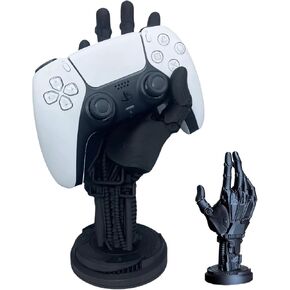Game Controller Holder for PS5, 3D Cyberpunk Robot Hand Controller Stand for Xbox, Mechanical Hand Gaming Accessories Rack for PS4, Gamepad Headphone Hanger Holder for Desk Decor (Black) in Kuwait