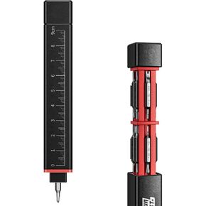 JAKEMY Precision Screwdriver Set, 20-in-1 Metal Precision Screwdriver, 10 Pcs Reinforced S2 Steel Precision Double-head Bits, Manual Pen Shaped Screwdriver Kit, Portable Screwdriver Repair Tool Kit