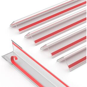 Clear Wall Corner Protector - 3pcs Clear Corner Guard, Self-Adhesive Wall Edge Protector Corner Trim for Baby, Furniture, Door, Tables, Cover Sharp Furniture (1.18 in. x 35.4 in.)