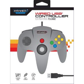 N64 Wired USB Controller Mac Retro-Bit Europe (PC DVD)