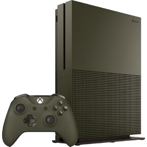 وحدة تحكم Xbox One S سعة 1 تيرابايت، باللون الأخضر العسكري (متجدد) in Kuwait