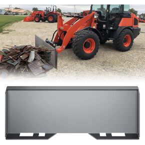 3/8" Skid Steer Mount Plate Compatible with Bobcat Kubota,Universal Skid Steer Attachment Loader Plate for Tractors,Durable Quick Attach Mount Plate