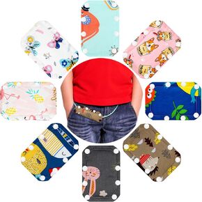 Sosation 8 Pcs Feeding Tube Port Cover for g Tubes, Peg, or J Tubes, Cute Animal Themed Tube Port Connector Cover with Button Feeding Tube Supplies for Tube Peg Infant Kids Child