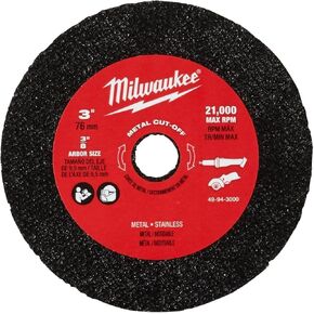 Milwaukee 49-94-3000 3" Metal Cut Off Wheel - 3 Pack