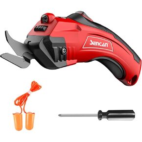 Electric Scissors for Cutting Fabric, Cardboard & Plastic, Sewing Crafting Cardboard Heavy Duty Cordless Shears Cutting Tool with safety switch.
