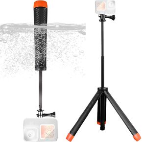 عصا سيلفي عائمة 4 في 1 لـ GoPro Hero 13، 12، 11، 10، 9، 8، 7، 6، 5، 4، 3، 3+، DJI OSMO، Insta360، حامل ثلاثي القوائم بمقبض يدوي عائم مقاوم للماء وقابل للتمديد in Kuwait