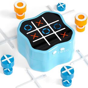 Tic Tac Toe Game, 3-in-1 Electronic Handheld Games Console for Kids Memory Growth,Board Game for Kids and Adults, Christmas and Birthday Gifts for All Ages 3+ (Deluxe)