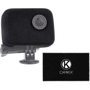 CamKix Windscreen Compatible with GoPro HERO4, HERO3+ and HERO3 - Reduces Wind Noise for Optimal Audio Recording - Lens Cleaning Cloth Included