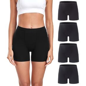 wirarpa Women's Modal Boy Shorts Panties Soft Microfiber Boxer Briefs Underwear MultiPack