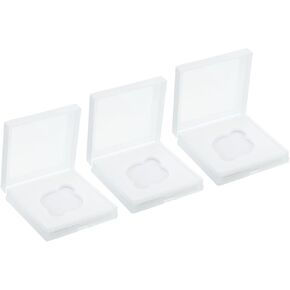 PATIKIL 77mm Lens Filter Case, 3pcs Camera Filter Case Portable Lens Filter Box Water Resistant Dustproof Plastic for Photography Filter Storage