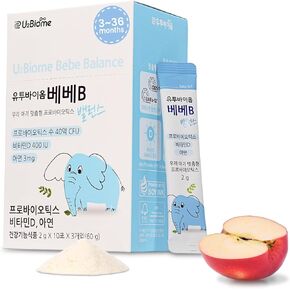 B Balance Probiotics Powder for Infants & Babies, Support Infant Gut Health, Easy-to-Take Powder, Age 3+ Months, Multi-Strain 4 Billion CFU, 60g (30 Packets) - 1 Month Supply