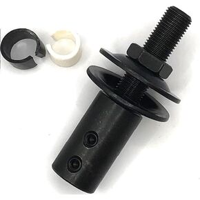 3-1/2" Short Shaft Arbor Extension fits 1/2" LEFT side shaft Motor Arbor Threaded Shaft Adapter for Buffing Grinding Wheels/For Bench Grinder Qty 1