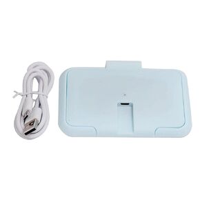 Baby Wipe Warmer Thermostat Temperature Double Layers Cover Portable USB Wet Wipe Heater Prevent Evaporating Comfortable Use