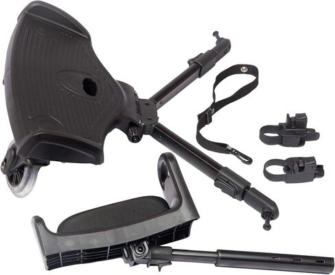 Universal Stroller Attachment - Universal Rider Stroller Attachement - For Toddlers, Fits Baby Jooger and Sit-and-Stand Double Strollers, Up to 42LBS, Black, Fits 90% of Strollers in Saudi Arabia
