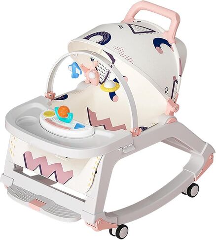 Baby Rocking Chair Nylon Plastic Multi Functional Sleep Aid Doubles As A Recliner ewborn Rocking Chair for Sleeping Home () in Saudi Arabia