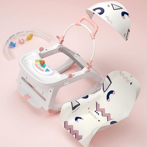 Baby Rocking Chair Nylon Plastic Multi Functional Sleep Aid Doubles As A Recliner ewborn Rocking Chair for Sleeping Home () in Saudi Arabia