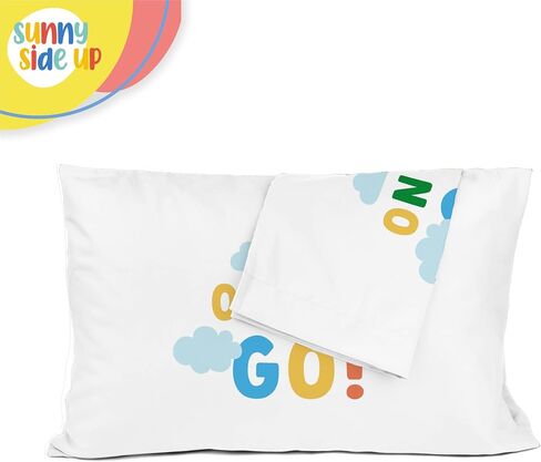Sunny Side Up Rainbow Unicorns 2 Pack Reversible Pillowcases - Double Sided Pillow Covers, Kids Super Soft Floral Bedding in Saudi Arabia