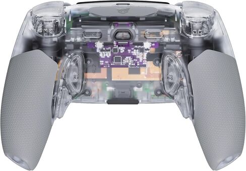 وحدة تحكم الألعاب HEXGAMING PHANTOM Pro مع 4 أزرار قابلة لإعادة التعيين، و6 ملفات تعريف لإعادة التعيين، و8 عصا تناظرية قابلة للتبديل، ومشغلات قابلة للتعديل متوافقة مع ps5، والكمبيوتر الشخصي، والهواتف المحمولة - رمادي الظل in Kuwait