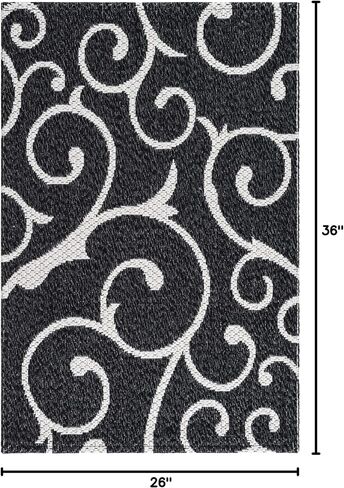 Rugs.com Georgia Collection Rug – 5' x 8' Navy Blue Flatweave Rug Perfect for Living Rooms, Large Dining Rooms, Open Floorplans in Saudi Arabia