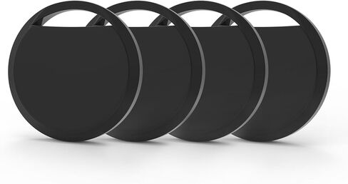 Air Tracker Tags 4 Pack Smart Tag Bluetooth Trackers Work with Apple Find My (iOS Only), Lightweight Tag Prevent Loss of Luggage Wallets Keys Bags,Replaceable Battery,IP67 Waterproof in Saudi Arabia