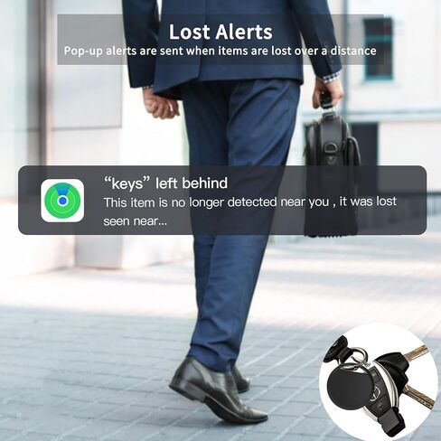 Air Tracker Tags 4 Pack Smart Tag Bluetooth Trackers Work with Apple Find My (iOS Only), Lightweight Tag Prevent Loss of Luggage Wallets Keys Bags,Replaceable Battery,IP67 Waterproof in Saudi Arabia