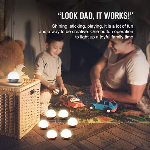 OLIGHT Obulb 55 Lumens 4-Mode Orb Light Night Lights MCC مصباح بجانب السرير قابل لإعادة الشحن مع قاعدة مغناطيسية لديكور المنزل، والحضانة، والتخييم، والمشي لمسافات طويلة (رمادي) in Saudi Arabia