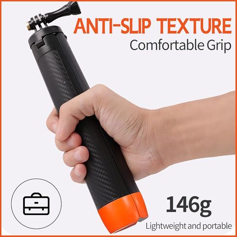 عصا سيلفي عائمة 4 في 1 لـ GoPro Hero 13، 12، 11، 10، 9، 8، 7، 6، 5، 4، 3، 3+، DJI OSMO، Insta360، حامل ثلاثي القوائم بمقبض يدوي عائم مقاوم للماء وقابل للتمديد in Kuwait