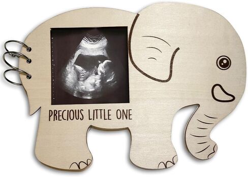 Baby Shower Guest Book with Photo Frame - Baby Shower Games for Guests - Baby Scrap Book - Baby Shower Decorations for Boy or Girl (Round) in Saudi Arabia