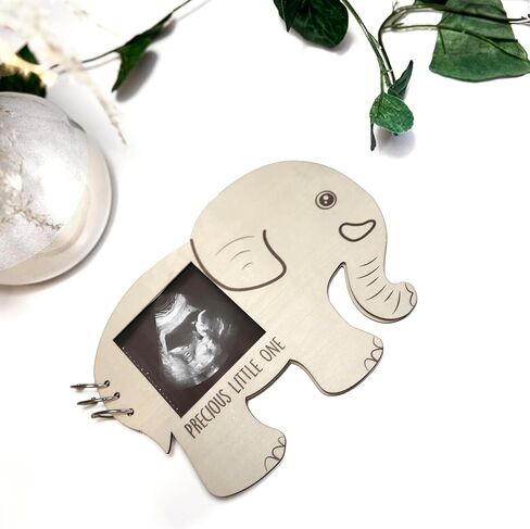 Baby Shower Guest Book with Photo Frame - Baby Shower Games for Guests - Baby Scrap Book - Baby Shower Decorations for Boy or Girl (Round) in Saudi Arabia