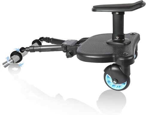 لوح عربة الأطفال، لوح ركوب عربة الأطفال، لوح عربة الأطفال العالمي، لوح عربة الأطفال مع مقعد قابل للفصل، لوح ركوب عربة الأطفال للجلوس والوقوف، لوح عربات التي تجرها الدواب، منصة وقوف مرفقة لعربة الأطفال - أزرق in Kuwait