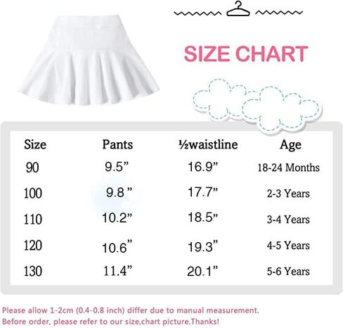 Neutocd Toddler Little Kid Baby Girl Skorts Skirt for Dance Birthday in Solid Mini 100% Polyester in Saudi Arabia