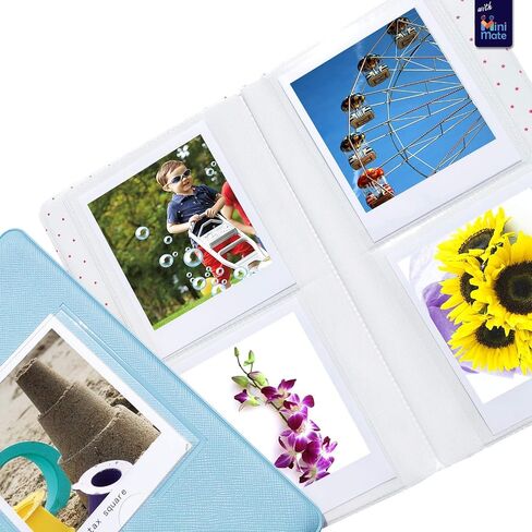 Fujifilm Instax Square SQ6 - Instant Camera Ruby Red with Carrying Case + Fuji Instax Film Value Pack (40 Sheets) Accessories Bundle, Color Filters, Photo Album, Assorted Frames + More in Saudi Arabia