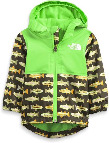 THE NORTH FACE Baby Zipline Waterproof Rain Jacket, New Taupe Green Fly Reel Print, 3-6 Months in Saudi Arabia