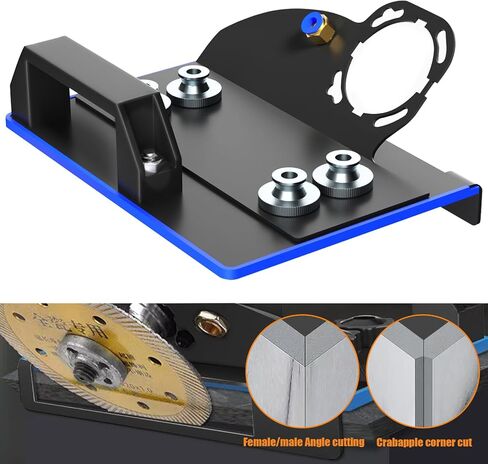 Angle Grinder Stand for Tile 45° Chamfer Cutting, Cutting Ceramic Stone Chamfering Tool for 100-Type Angle Grinders with Gloves & 39IN Hose in Saudi Arabia