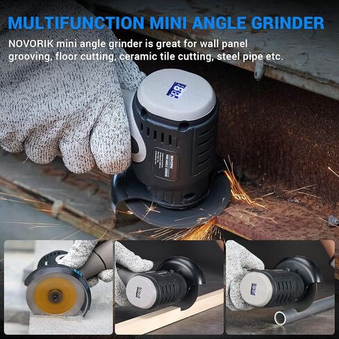 Angle Grinder Tool, Cordless Mini Angle Grinder Brushed with 2pcs 16.8V 2000mAh Battery 5-Cutting Discs 28000rpm,Power Angle Grinder for Wood Metal Stone Concrete (Brush) in Kuwait