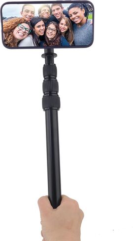 حامل هاتف مغناطيسي لعصا السيلفي غير المرئية Insta360، مع مشبك قضيب لحامل الميكروفون/الحوامل الثلاثية/درابزين القارب، يناسب أنابيب 11 مم - 17 مم (مشبك صغير جدًا) in Saudi Arabia