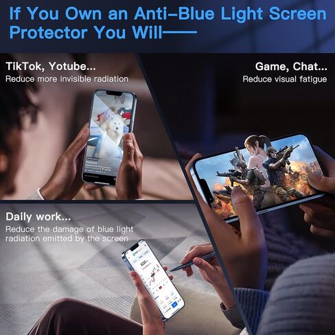 واقي شاشة Uyiton UnBreak-Glass لهاتف iPhone 15 Pro Max، [سهل الملاءمة] حافظة تغطية كاملة صديقة للخدش ومقاومة للخدش وخالية من الفقاعات 9H واقي شاشة من الزجاج المقوى 15 Pro Max (6.7 بوصة)، عبوتان in Saudi Arabia