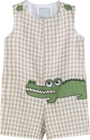 Lil cactus Boys Baby and Toddler Applique Shortall Overalls Romper in Saudi Arabia