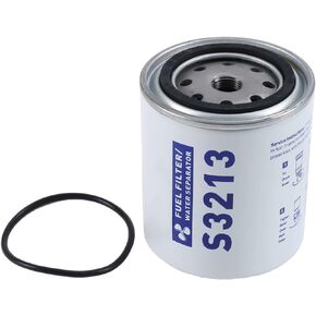 Marine Fuel Water Separator Filter Assembly S3213 Filter Element with Collection Bowl Replacement for 3/8 Inch NPT Outboard Motor Mercury 35-60494-1 18-7932-1,18-17928,35-809097
