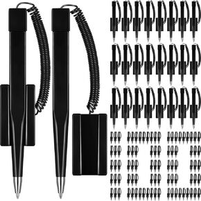 Teling 100 Pieces Secure Counter Pens with Chain Holder Desk Pens Reception Counter Pens for Home Workplace School Office Bank in Saudi Arabia