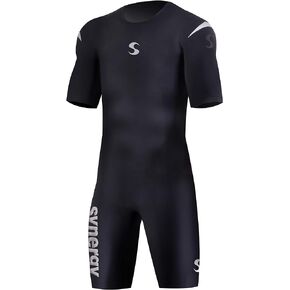 Synergy Triathlon Short Sleeve Swimskin - Men's SynSkin 3 Skinsuit Ironman USAT & FINA Approved