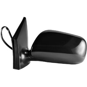 Dependable Direct Right Passenger Side Black Heated Manual Folding Power Operated Door Mirror for Toyota Corolla (2009 2010 2011 2012 2013) - Part Link #: TO1321247