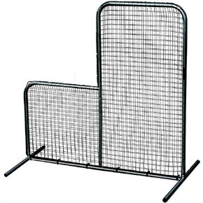 Trigon Sports Black Series L-Screen, L Screen Replacement Net, Softball & Baseball Pitching Net, L Shape Net for Training, Size: 7' x 7'