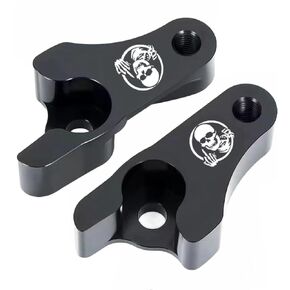 𝟐𝟎𝟎𝟐-𝟐𝟎𝟐𝟑 Black 2'' Inch Lowering Links Blocks Kit Fits for Harley Davidson Touring Street Glide/Road King/Electra Glide/Road Glide/Ultra Limited/Special/CVO
