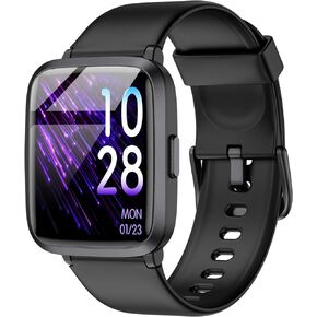 Stiive Fitness Tracker, Smart Watch for Men Women, Activity Fitness Watch with Heart Rate Monitor, Pedometer, Sleep Monitor, 50 Meters Waterproof Step Tracker Compatible with iOS & Android Phones